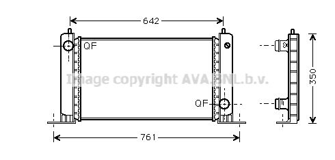 AVA QUALITY COOLING Радиатор, охлаждение двигателя FTA2243